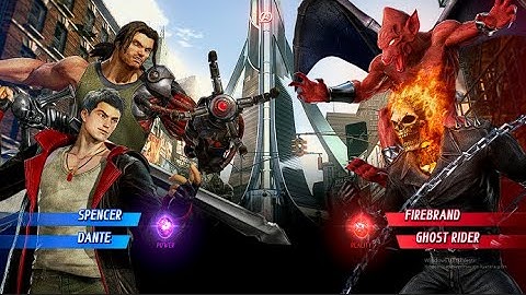 SPENCER & DANTE VS FIREBRAND & GHOST RIDER / MARVEL VS CAPCOM:INFINITE   /  FIGHT