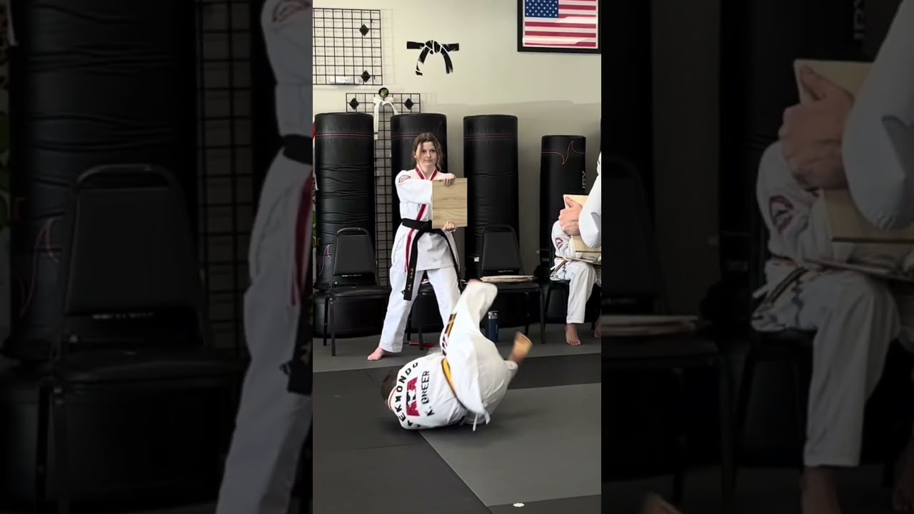 Getting creative with board breaks💪🏾🔥 #taekwondo #ata #ckatk