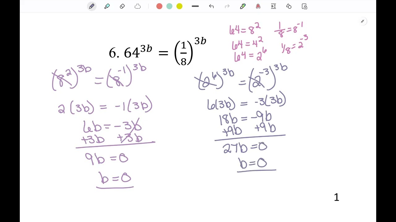 A2: U9: L3: Exponential Equations