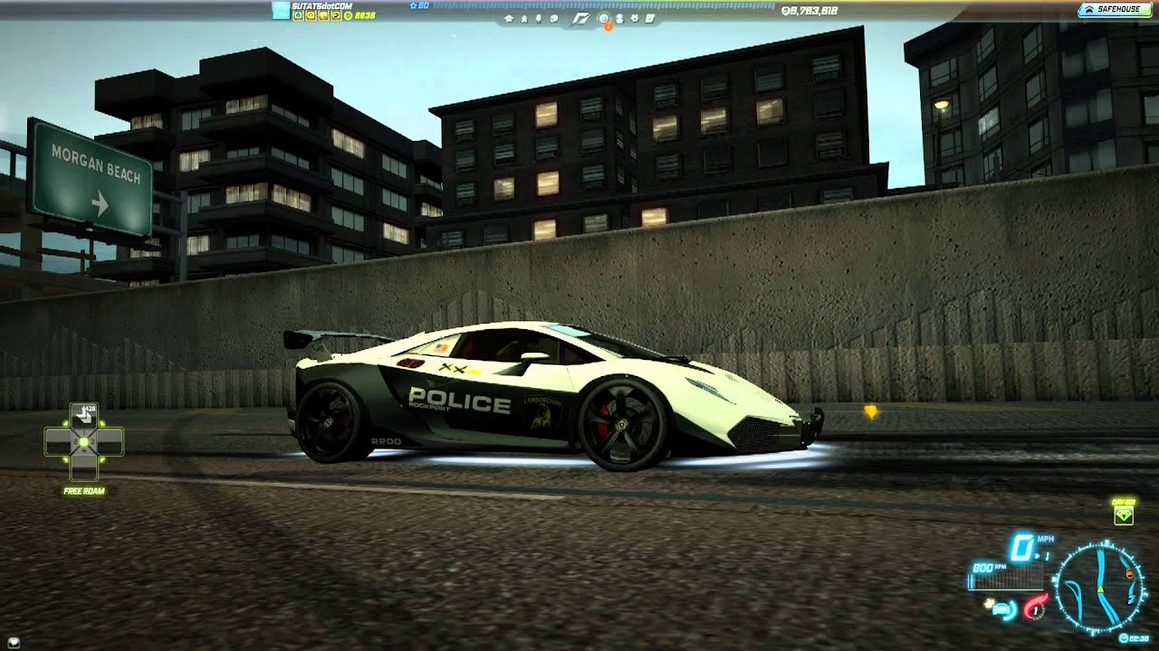 Need For Speed World Lamborghini Sesto Elemento Intercept Cop Edition
