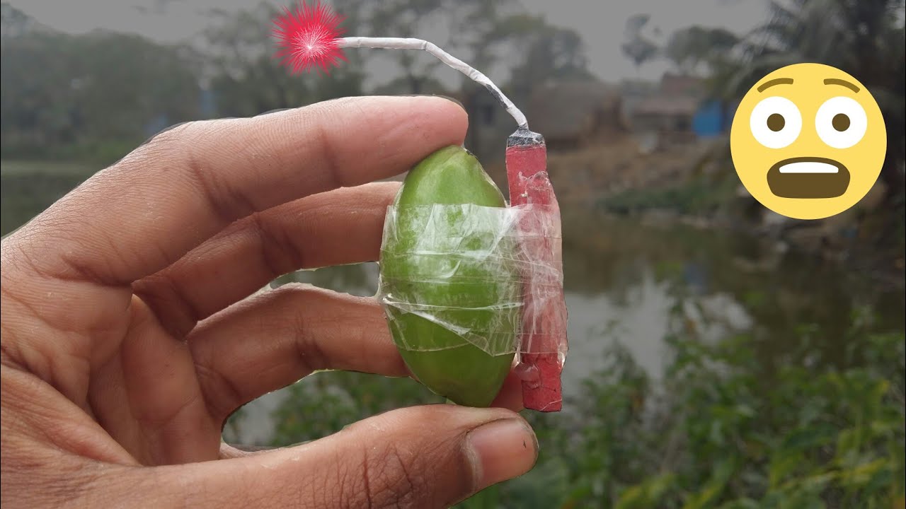 See what happens when busting a fireworks with a flower