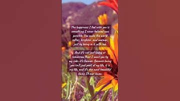 My happiness is with you #poetry #poem #shorts #short #lovepoem #lovepoetry