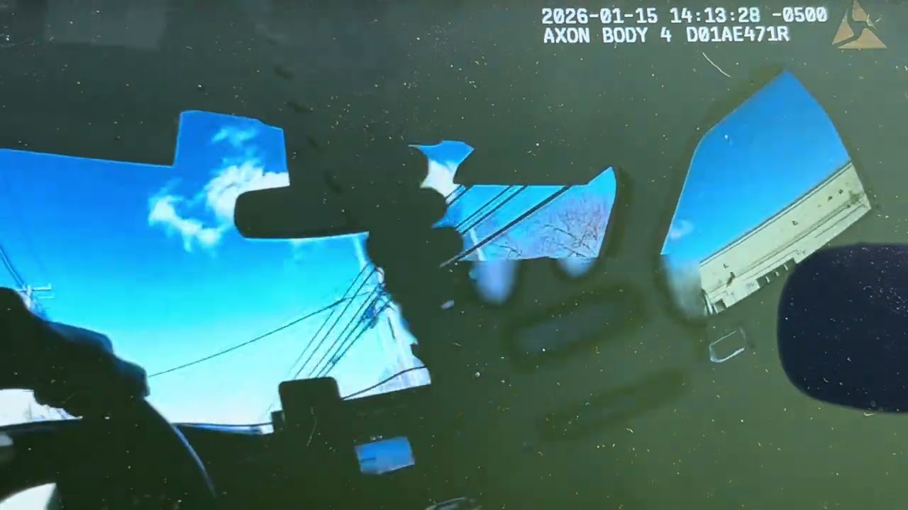 Warwick police bodycam footage of police chase and foot pursuit 