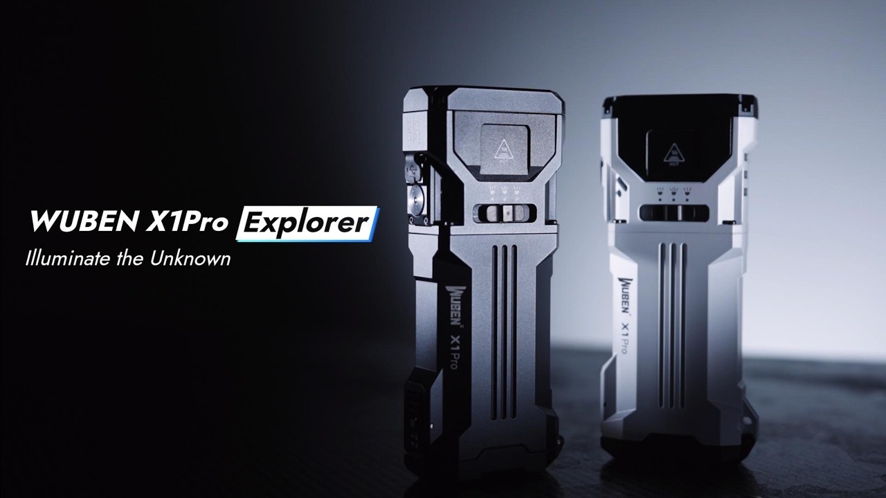 video WUBEN X1Pro Rechargeable Flashlight, 12300 Lumens EDC