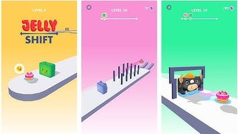 Jelly shift🍬🍭 all levels gameplay walkthrough tutorial level 2-9 (İOS,ANDROİD)