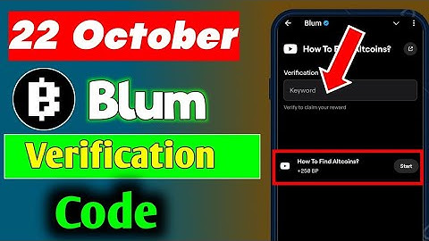 How To Find Altcoins? Blum Video Code | Blum Today Verification Keyword How To Find Altcoins? #blum