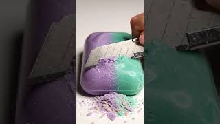 Satisfying pastel soap cutting compilation! 🔊🌈 #asmr #oddlysatisfying