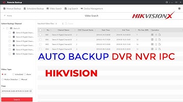 How to hikvision auto backup to pc