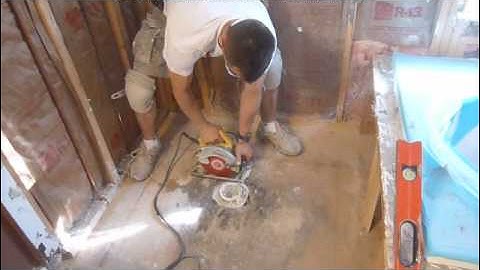 Part 1. How to replace , install walk-in tile shower drain and p-trap  -- 2" PVC pipe plumbing