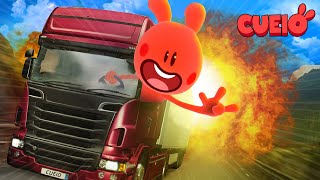 CUEIO CAMINHONEIRO NO TRUCK SIMULATOR !!! Gameplay Cartoon Character VTuber screenshot 3