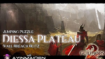 GW2 Jumping Puzzle - Diessa Plateau (Wall Breach Blitz) + skillpoint + vista