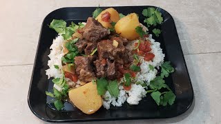 Carne de res con papas(Beef w/potatos)