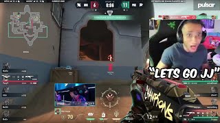 FNS Reacts To PRX Jinggg Insane 4K Clutch Against DRX In VCT