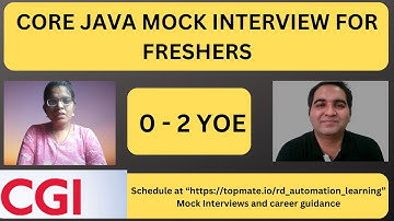 CGI Java Interview Questions | Core Java Interview Questions