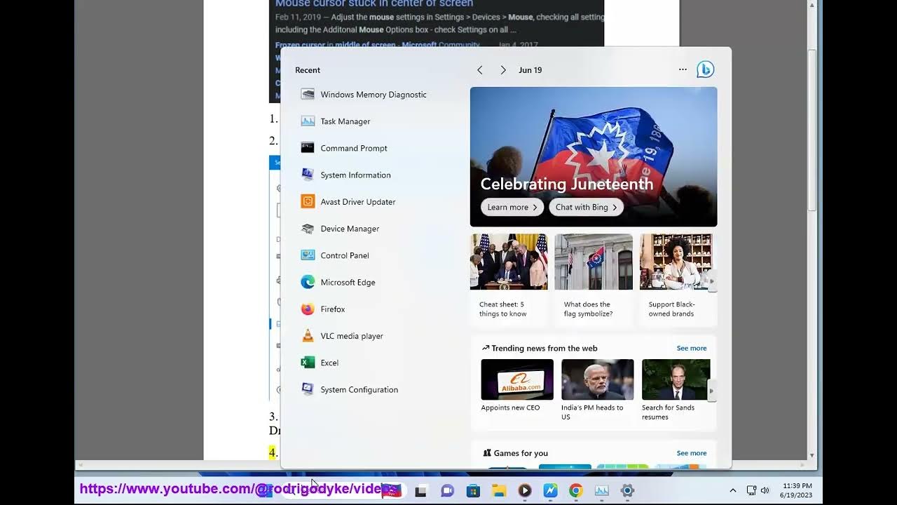 Fix Mouse stuck in middle of screen on Windows issue YouTube