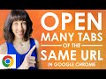 How to Open Multiple Tabs of the Same URL in Google Chrome with a Bookmarklet