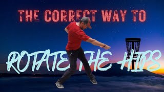 Do this to ROTATE your hips in disc golf backhand (Coil and Pressure Shift)