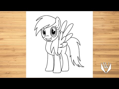 Video: Wie Man Ein Pony Schritt Für Schritt Zeichnet