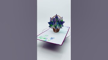 Flowers Pop Up 3D Card #greetingcard #popupcard #3dcards #3dpopupcard #handmadecard