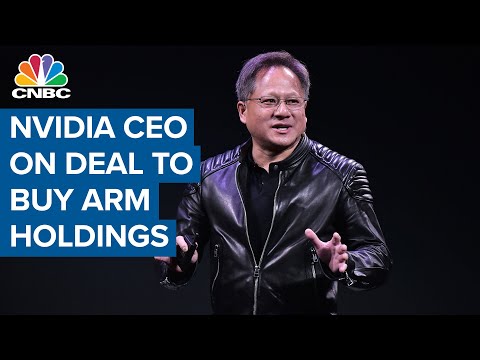 Nvidia CEO Jensen Huang on deal to buy Arm Holdings from SoftBank