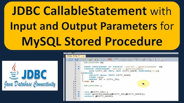 JDBC CallableStatement with Input and Output Parameters for MySQL Stored Procedure