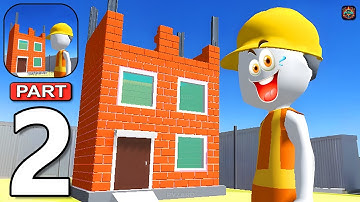 Pro Builder 3D - Gameplay Walkthrough Part 2 Stickman Building and Selling Houses (Android,iOS)