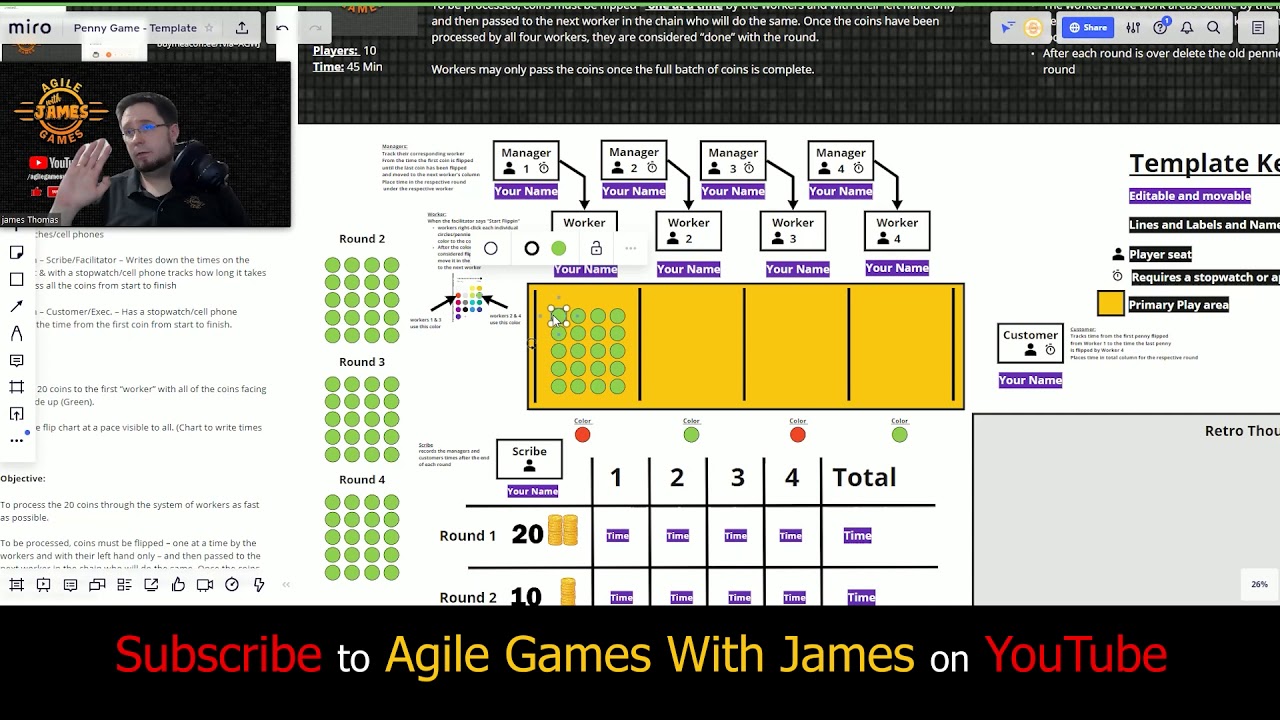 Scrum Puzzle Iteration Game - Agile Game - Miro Game 