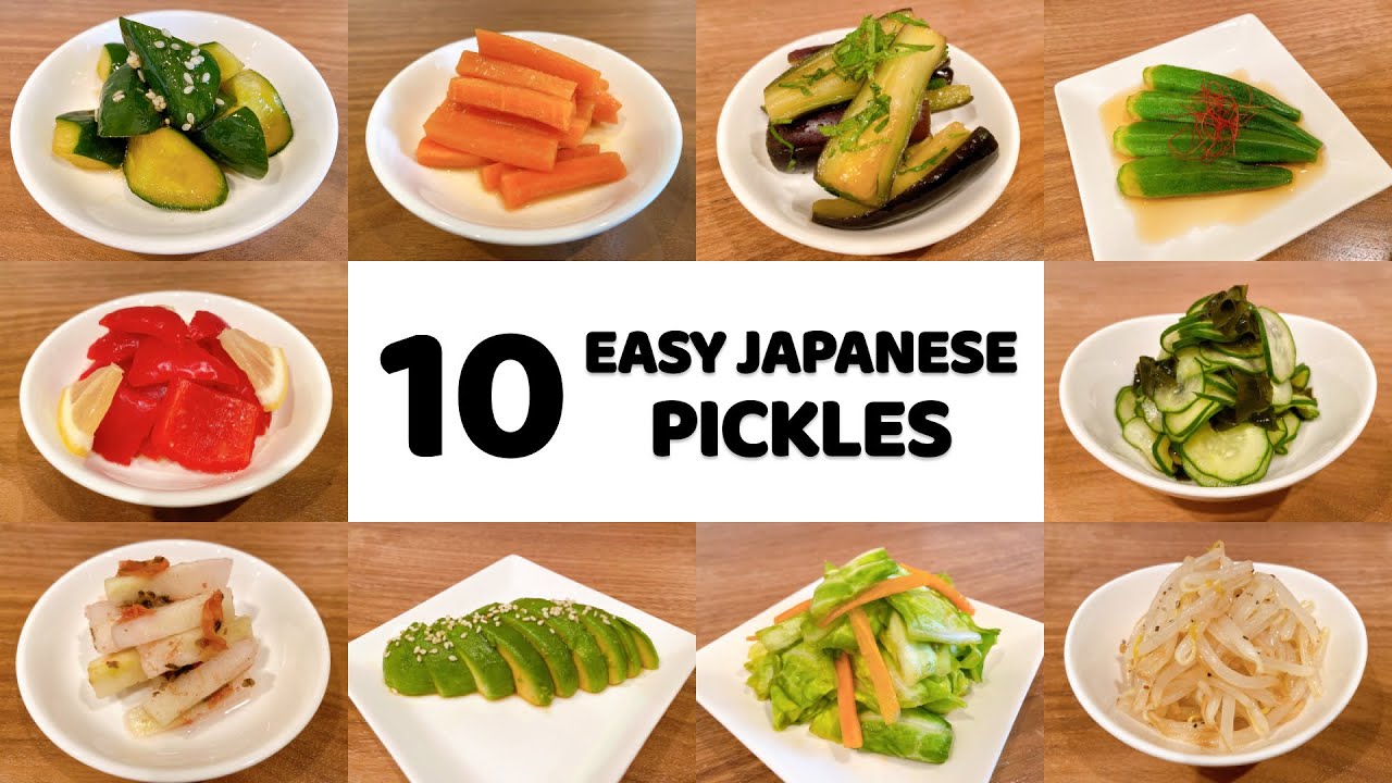 ⁣10 Easy Japanese Pickles (Tsukemono) Recipes for Beginners | Vegan | Authentic Japanese Food