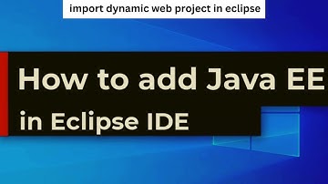 how to import dynamic web project in eclipse |Install Java EE in Eclipse IDE|