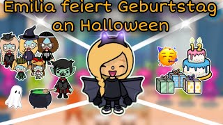 🥳 EMILIA FEIERT IHREN GEBURTSTAG AN HALLOWEEN 🎃 |  SPANNENDE GESCHICHTE | TOCA BOCA STORY DEUTSCH