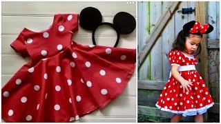طريقة تفصيل وخياطة فستان للاطفال how to sew a baby dress