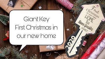 Giant Key Ornament with Glowforge and Silhouette Studio