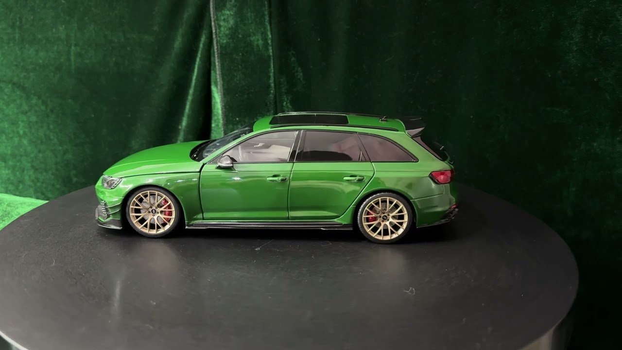 Kilo Works 1/18 Audi RS4 Avant DarwinPRO Green Metallic - YouTube