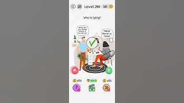 #Shorts Brain Dom Game Challenge 2022 | level 298 | who is lying?