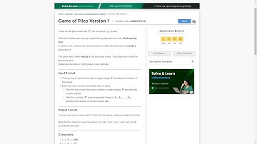 Game of Piles Version 1 || Codechef July long 2022 || Explanation with working code || Hinglish
