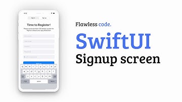 SwiftUI Signup screen | Flawless Code | SwiftUI design challenge