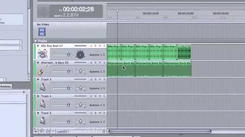 Soundtrack Pro Basics-Finding Sounds FX, Music Beds, Building a Song, Export, then Import to FCP