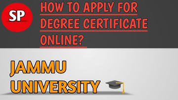 How to apply for degree certificate or any certificate online || jammu university