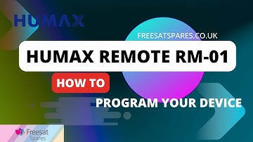 PROGRAM YOUR FREESAT STB HUMAX RM-F01 REMOTE - CONTROL YOUR TV FROM 1 REMOTE