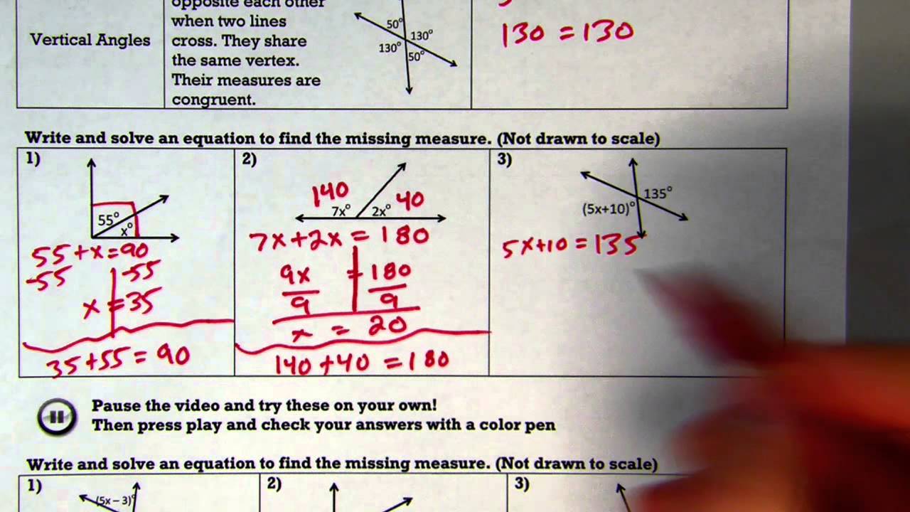 Finding the Missing Angle - YouTube