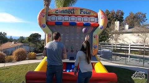 Connect 4 Jump Shot Inflatable Interactive Game Rental