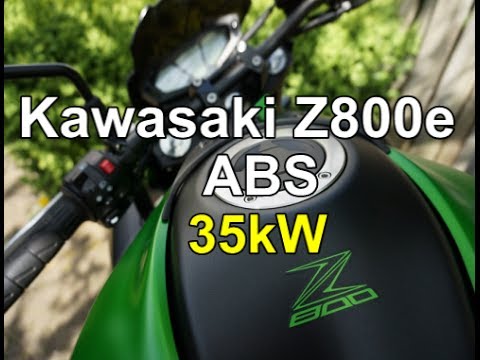 romántico oveja Nublado Kawasaki Z800e ABS 35kW walk around(ish) and ride - YouTube