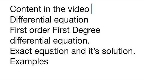 Differential equation in mathematics | #jelet #mathematics