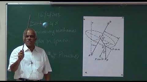 Engineering Mechanics Lecture No- 43 couples in space equilibrium equations,problems