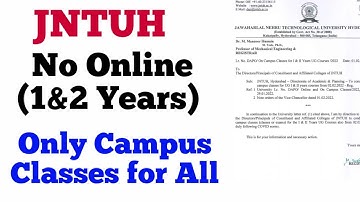 JNTUH OFFLINE CLASSES FOR UG PG  PHD ALL YEARS