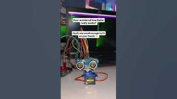 Real Working Radar That Fits on My Hand #arduino #radar #ultrasonicsensor #servomotor #guide