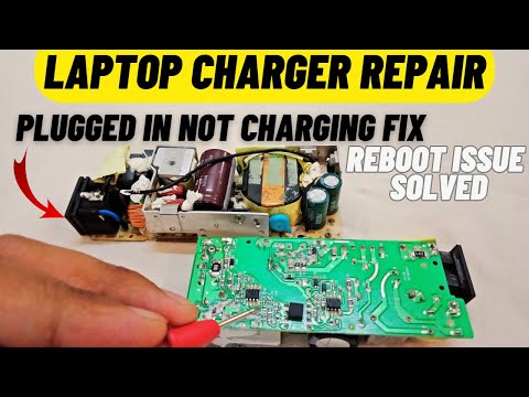 How to Repair Laptop Charger Plugged In not charging charger Reboot problem solved laptop diy