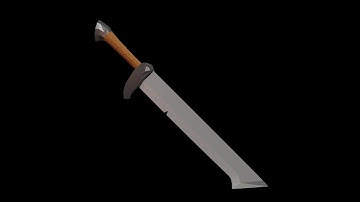 Speed Modeling Low Poly Sword in Blender 2.9