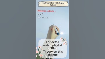 Maximal ideal definition main concept #mathematics #maths #mcqs #tricks #shorts