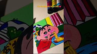 Pov: Healing my inner child 💗#shinchan #drawing #art #foryou #painting #acrylicpainting #fyp